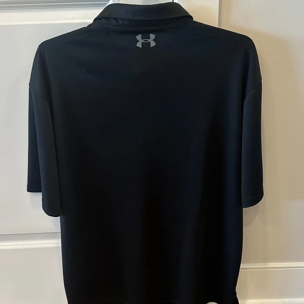 Under Armour Men's Classic Polo Heatgear Black EUC Sz XXL - Picture 5 of 5